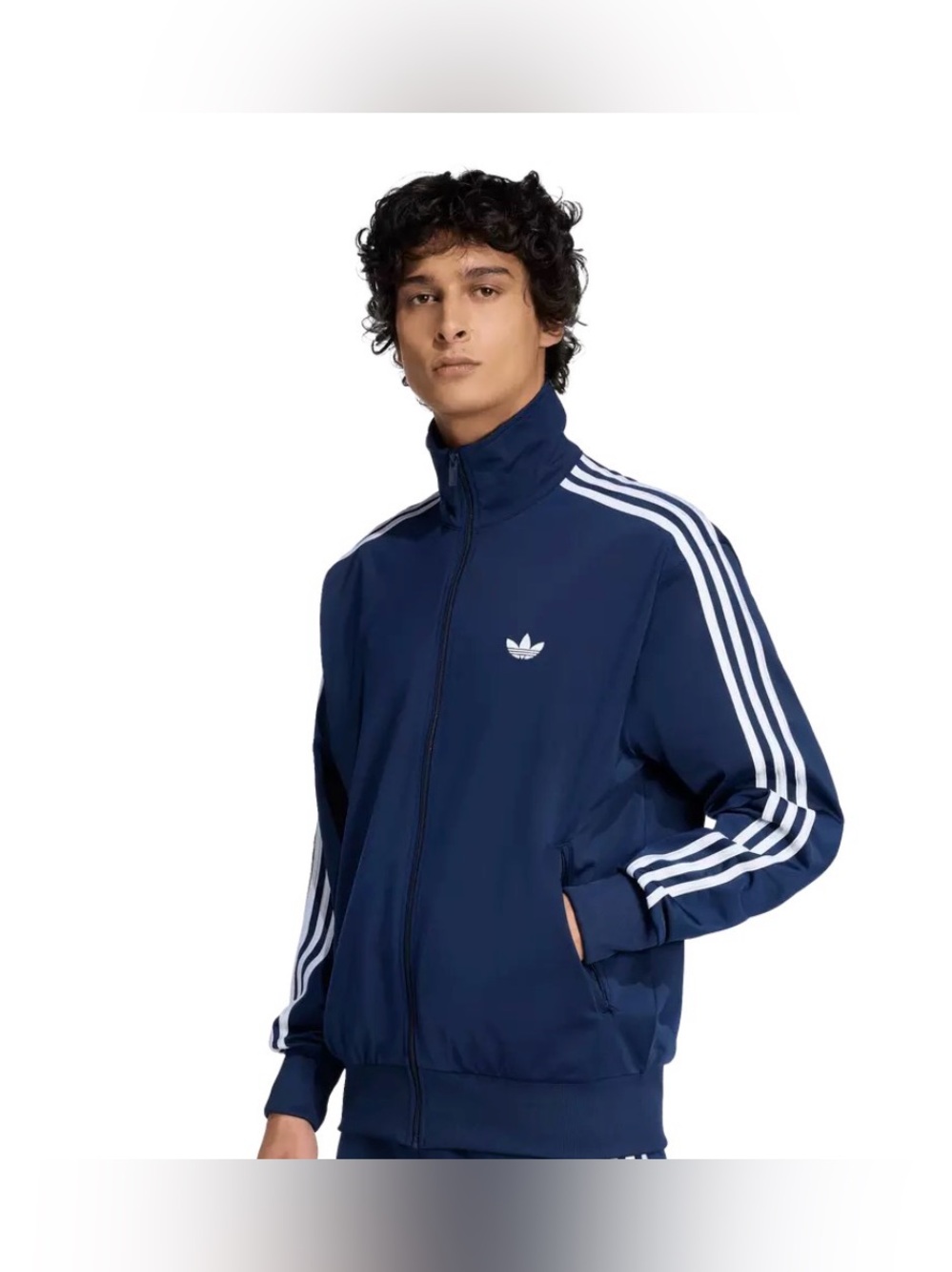 Men's Adidas Navy Blue  Firebird Track Jacket Size Large